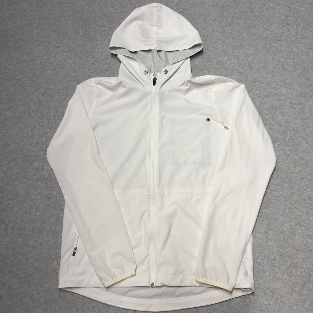 Vuori Renew Trainer Shell Jacket Womens XS White Lightweight Windbreaker